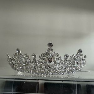 Christina collection bridal tiara crystal headpiece crown comb
